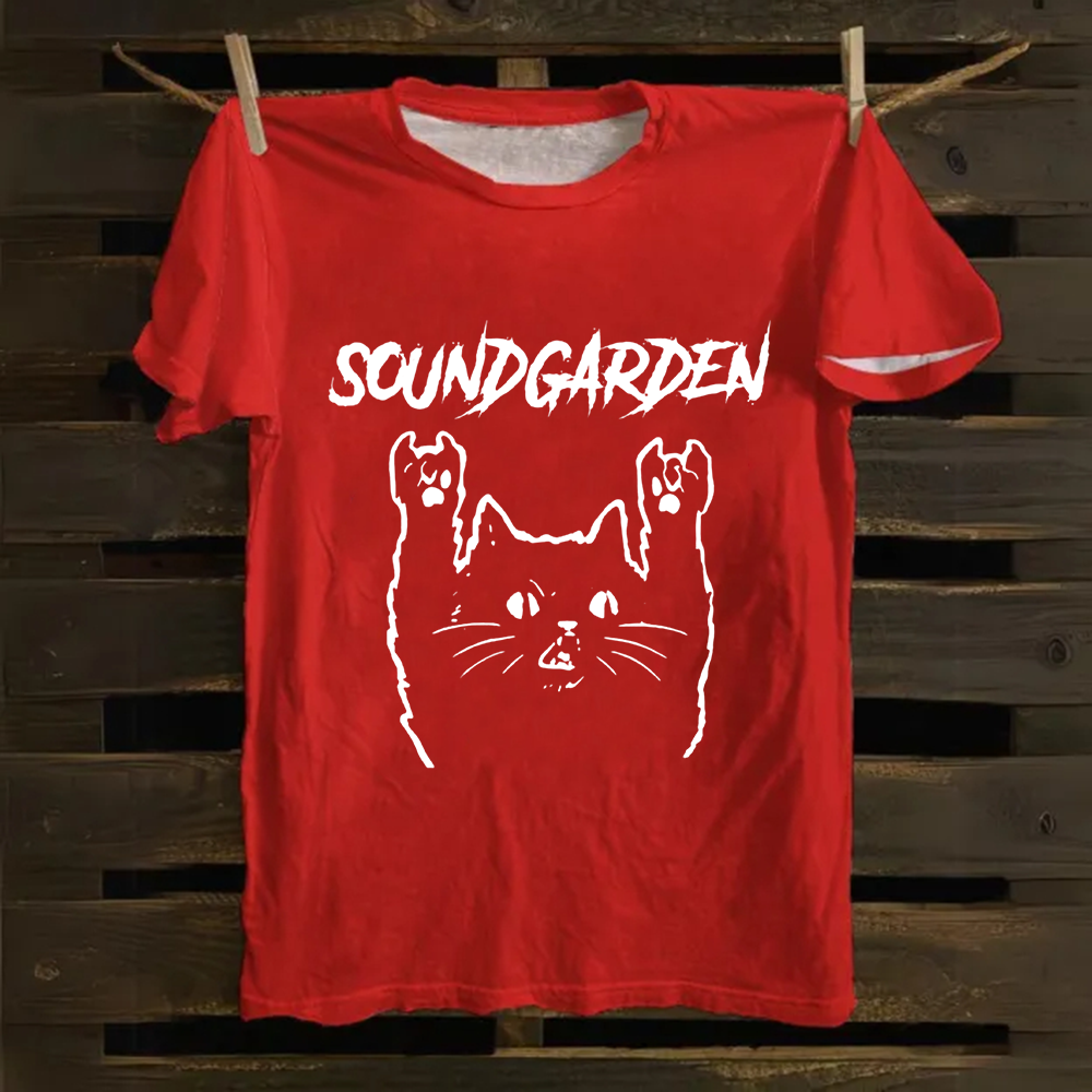 Unisex Vintage  Soundgarden Band  Cotton T-Shirt