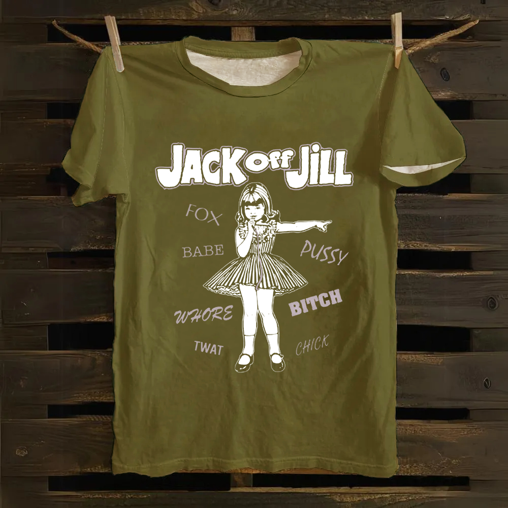 Unisex Vintage Jack Off Jill Band Cotton T-Shirt