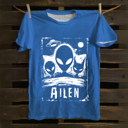 Unisex Vintage Alien Horror Movie Cotton T-Shirt