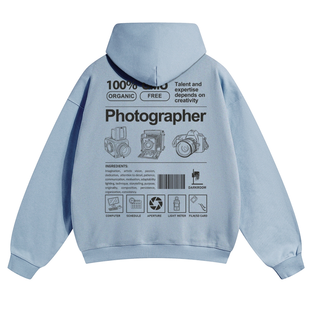 Photographer Solid Color Hoodie
