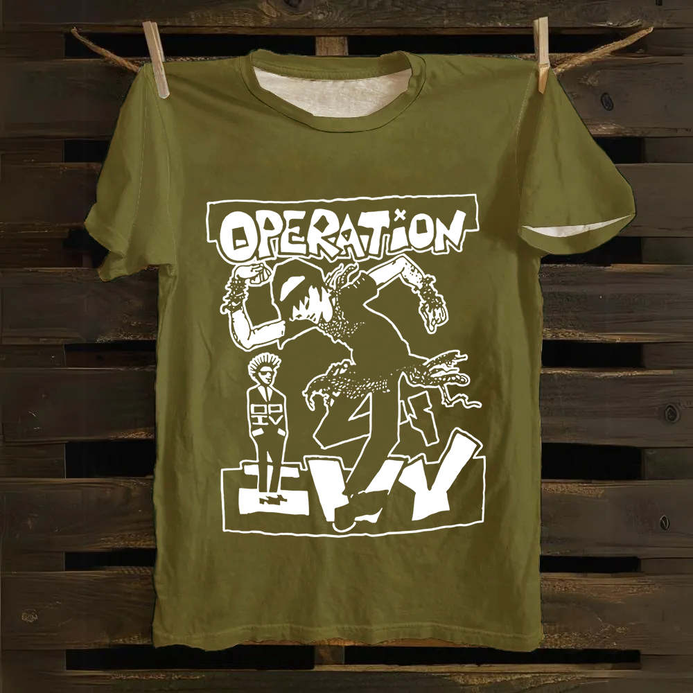 Unisex Vintage  Operation Ivy Band Cotton T-Shirt