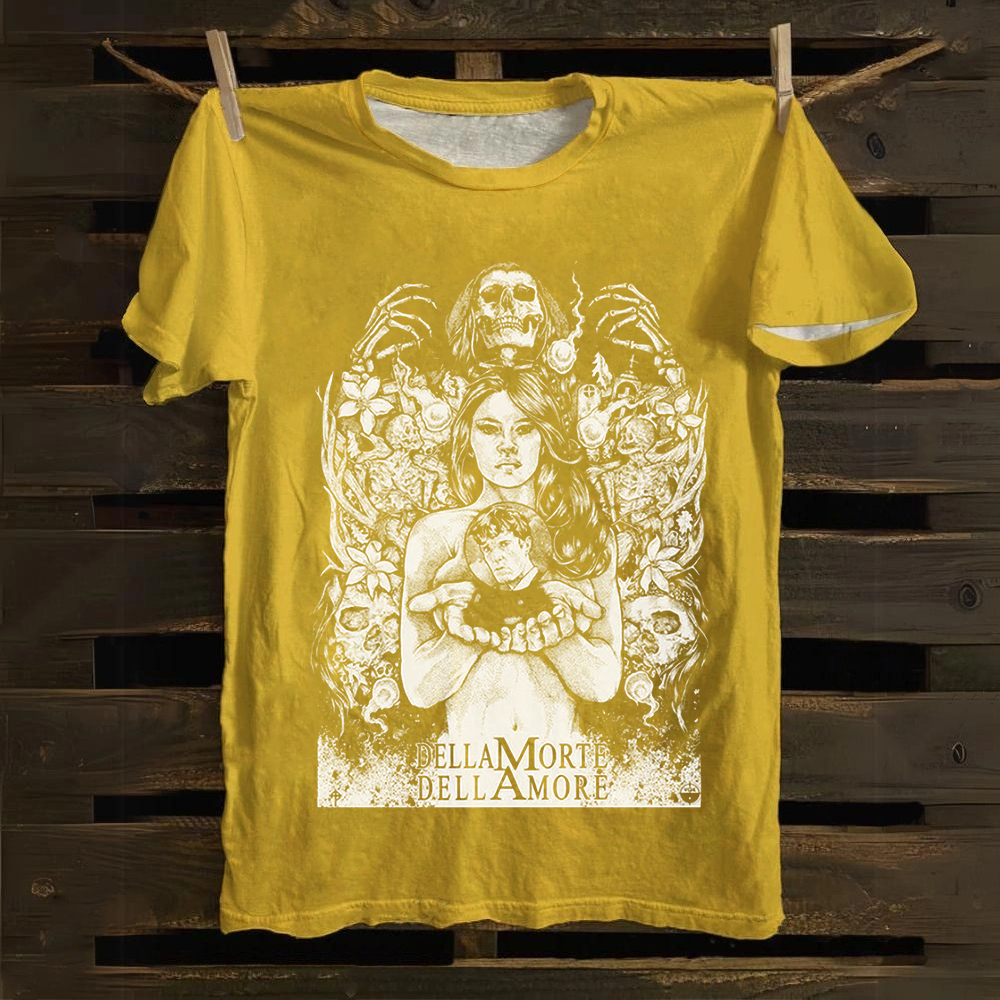 Unisex Vintage Cemetery Man(1994) Horror Movie Cotton T-Shirt