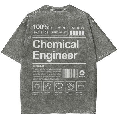 Chemical Engineer Unisex Fit Washed T-Shirt