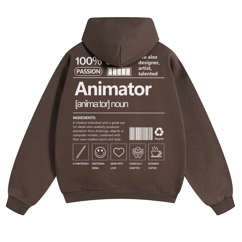 Animator Solid Color Hoodie