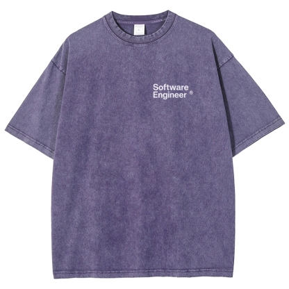 Software Engineer Unisex Fit Washed T-Shirt