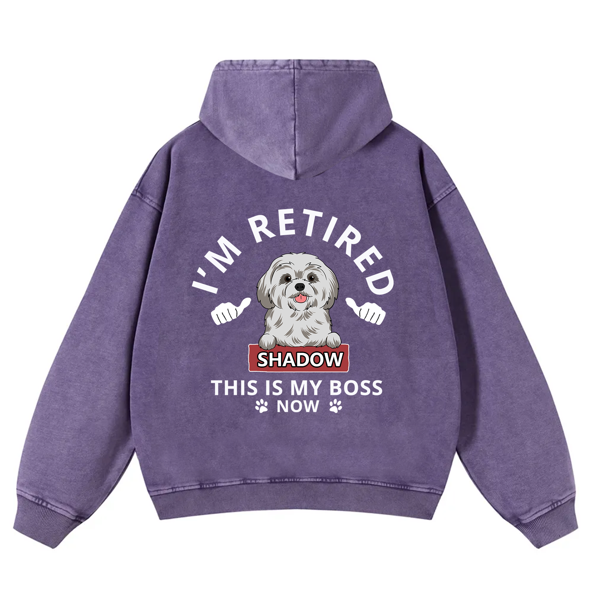 This Is My Boss - Personalized Custom Unisex Washed Hoodie