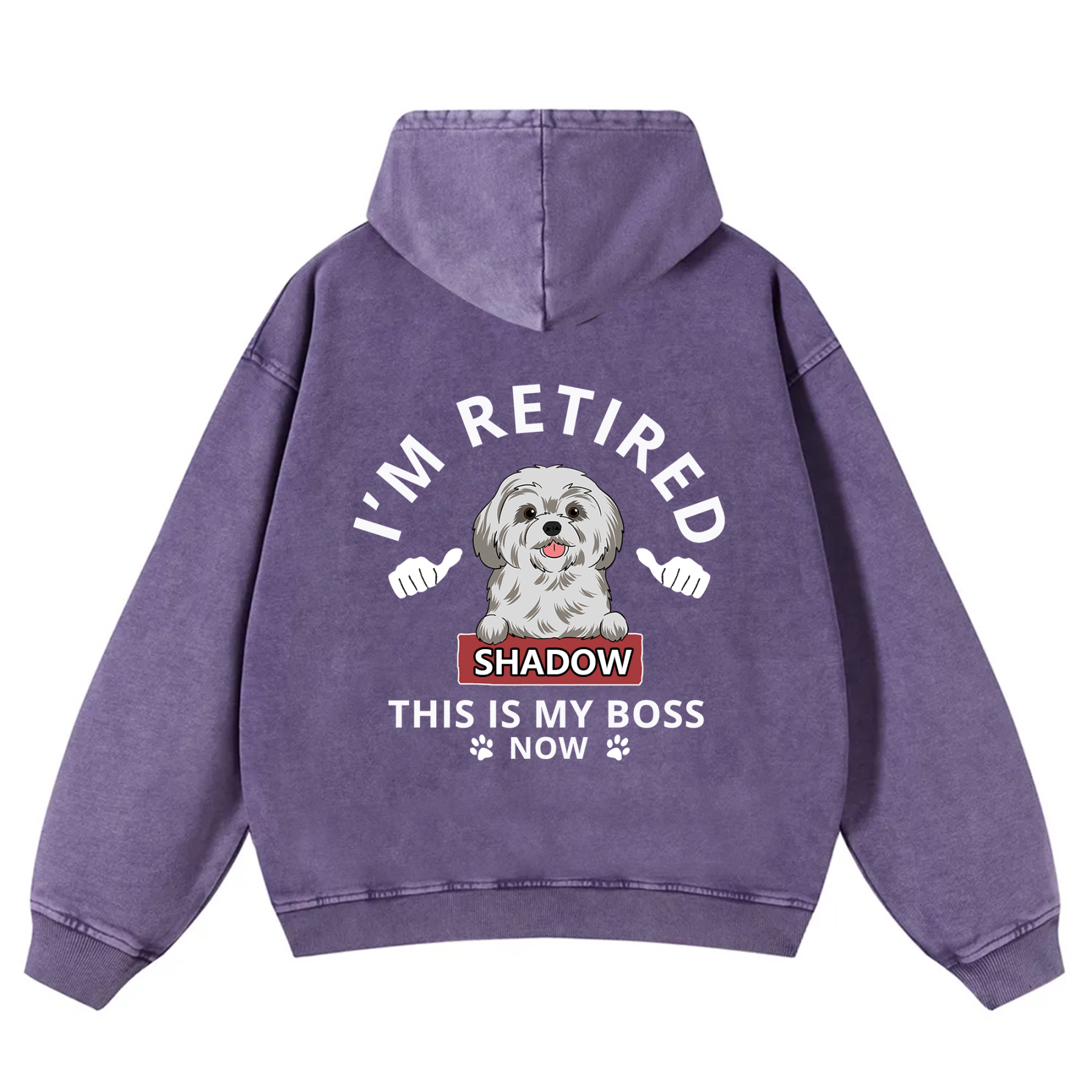 This Is My Boss - Personalized Custom Unisex Washed Hoodie