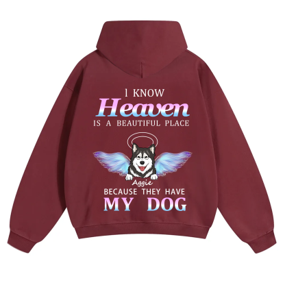 Heaven Is A Beautiful Place - Personalized Custom Unisex Hoodie