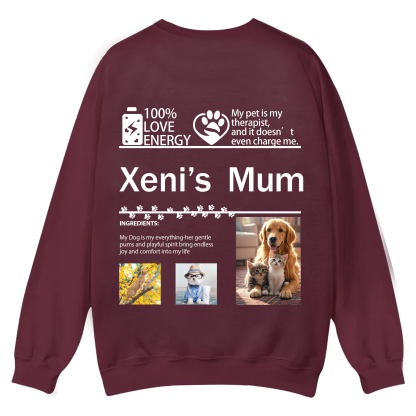 Pet Photo Creative Customized Unisex Casual Crewneck Sweatshirt