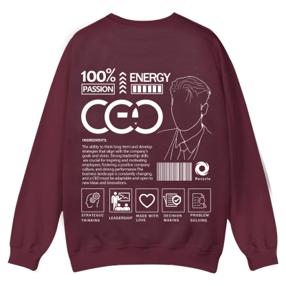 CEO Unisex Casual Crewneck Sweatshirt