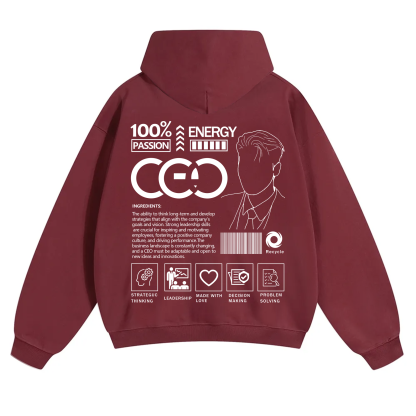 CEO Unisex Casual Print Hoodie
