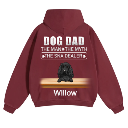 Dog Dad The Man The Myth The Snack Dealer - Personalized Custom Unisex Hoodie