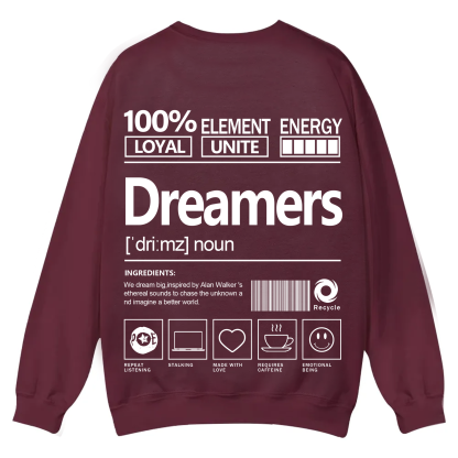 Dreamers Unisex Fit Casual Crewneck Sweatshirt