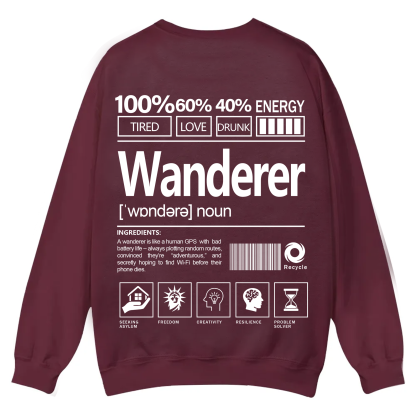 Wanderer Unisex Fit Casual Crewneck Sweatshirt