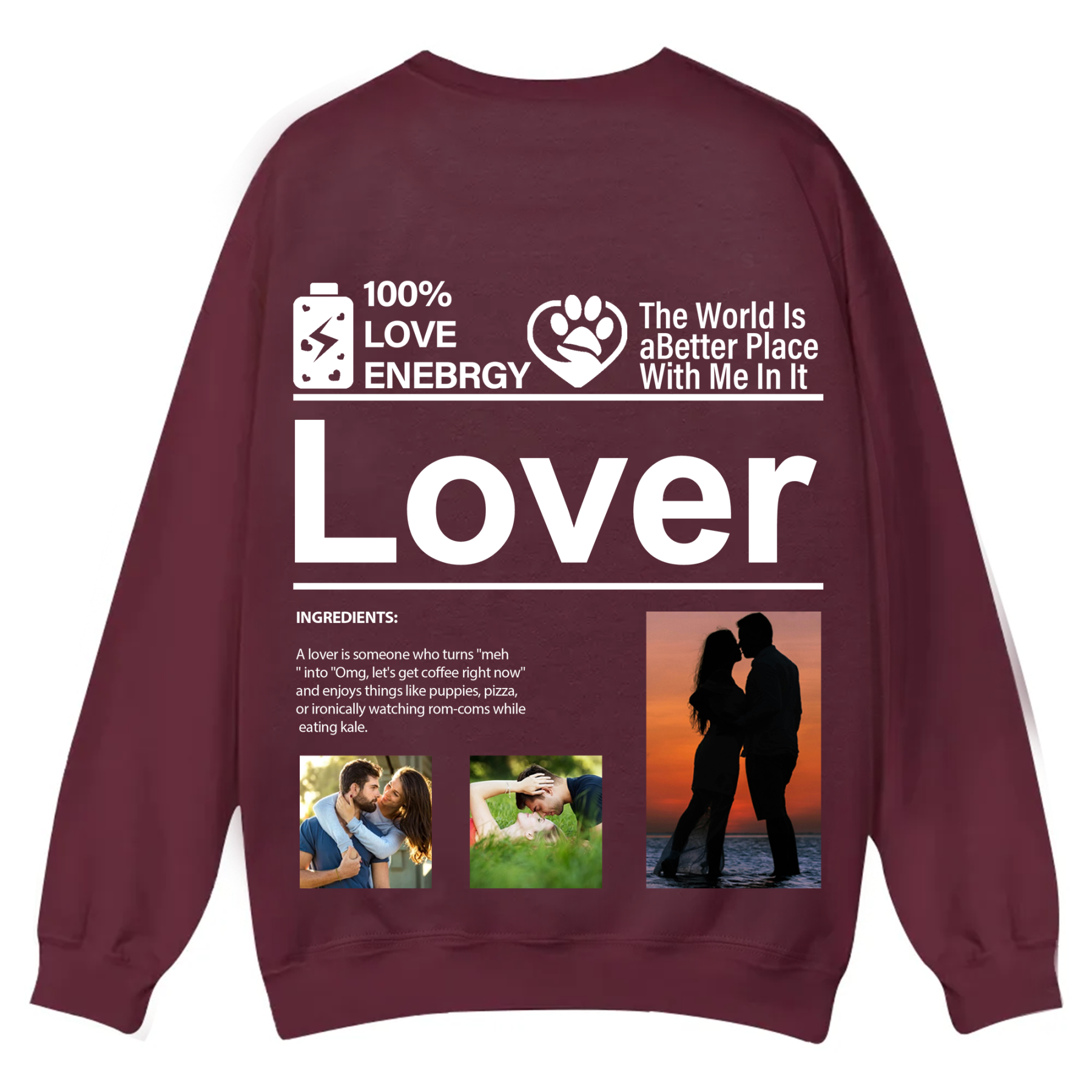 Design your own clothing pattern Unisex Fit Casual Crewneck Sweatshirt