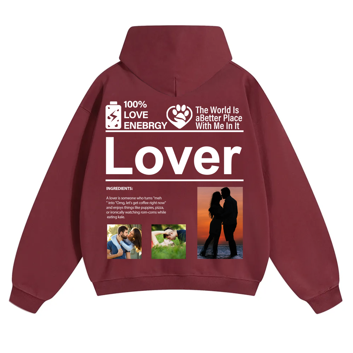 Design your own clothing pattern Unisex Fit Solid Color Hoodie