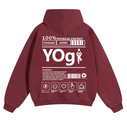 Yogi Solid Color Unisex Hoodie