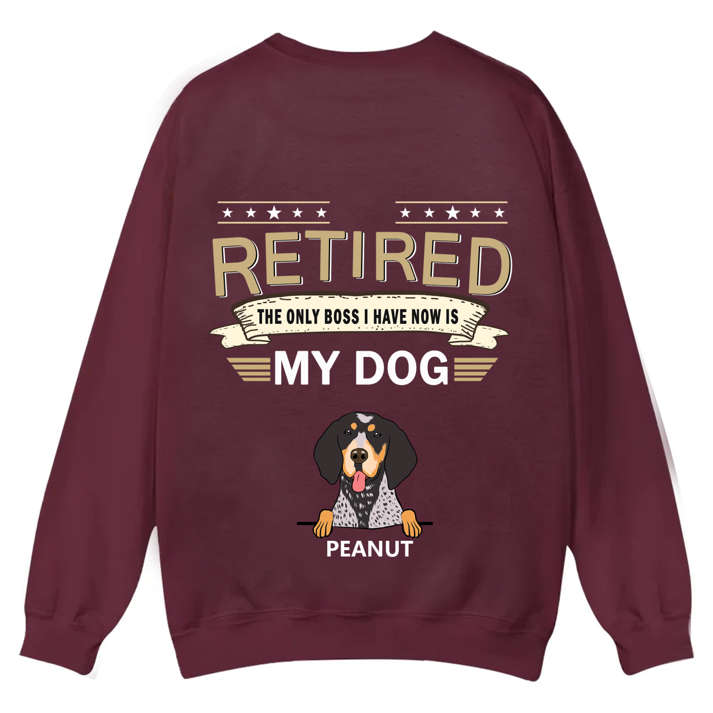 The Only Boss I Have - Personalized Custom Unisex Casual Crewneck Sweatshirt