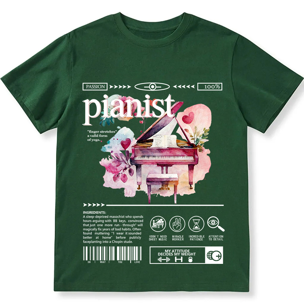 Pianist Unisex Fit Cotton T-Shirt wearishow