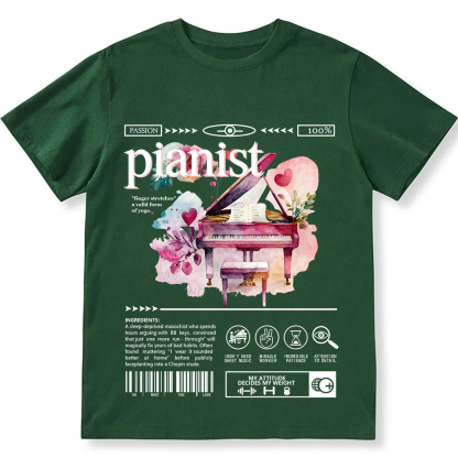 Pianist Unisex Fit Cotton T-Shirt wearishow