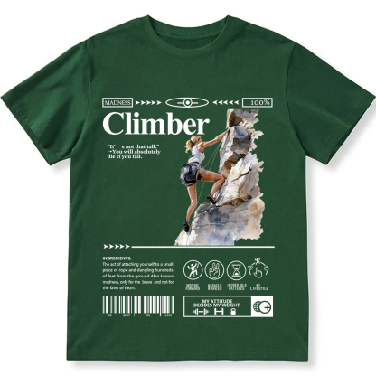 Climber Unisex Fit Cotton T-Shirt wearishow