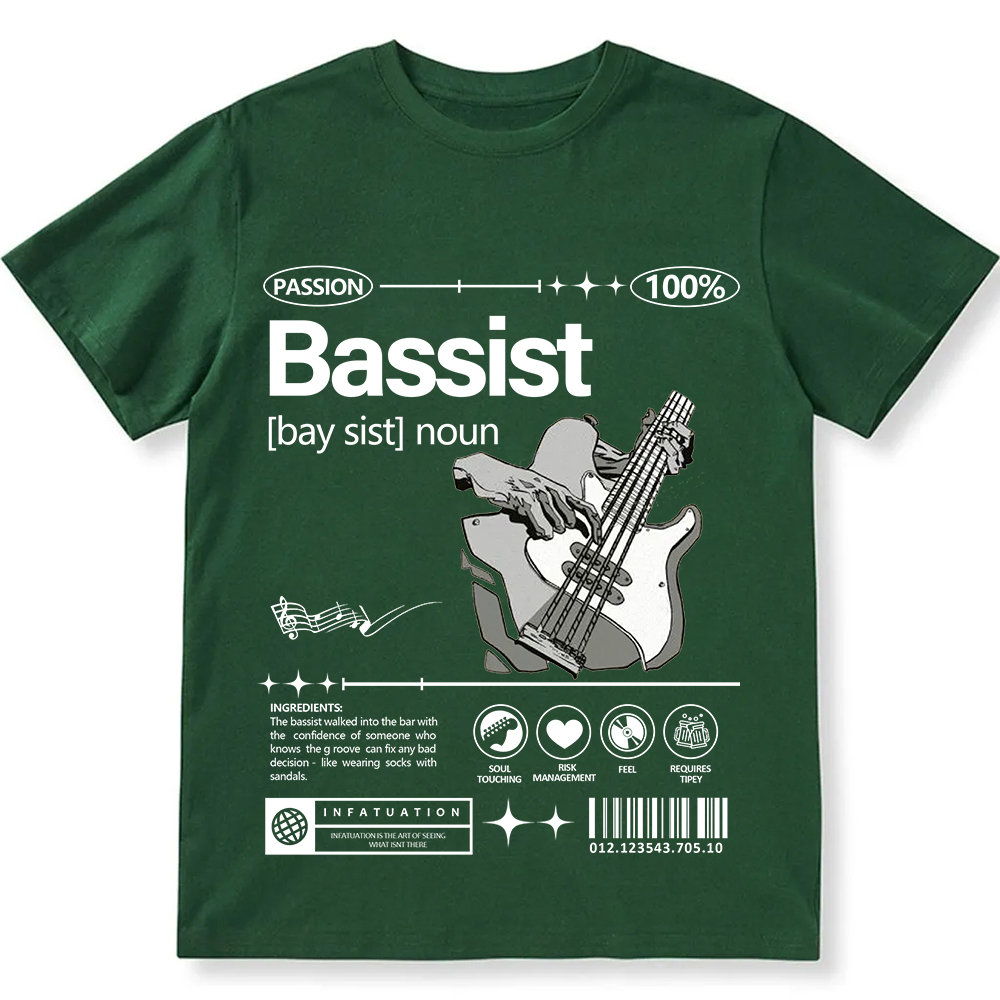 Bassist Unisex Fit Cotton T-Shirt wearishow