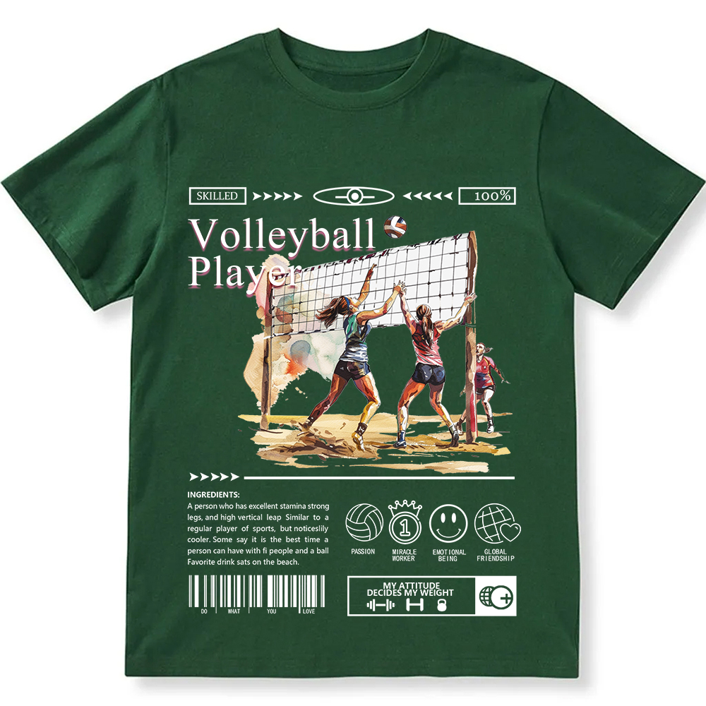 Volleyball Player Unisex Fit Cotton T-Shirt wearishow