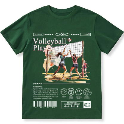 Volleyball Player Unisex Fit Cotton T-Shirt wearishow