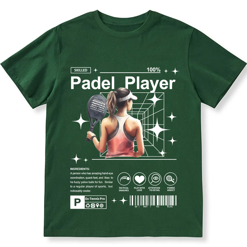 Padel Player Unisex Fit Cotton T-Shirt wearishow
