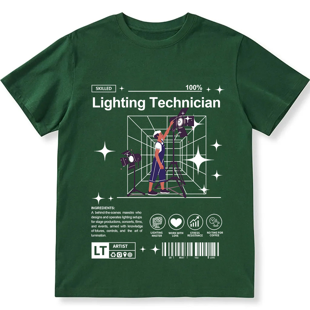 Lighting Technician Unisex Fit Cotton T-Shirt wearishow