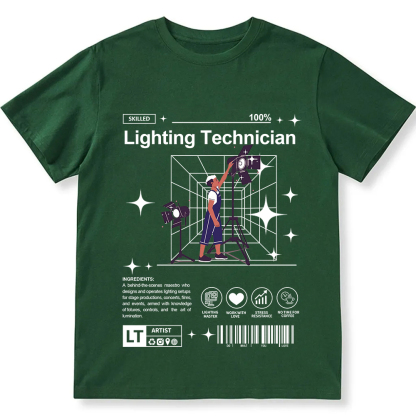 Lighting Technician Unisex Fit Cotton T-Shirt wearishow