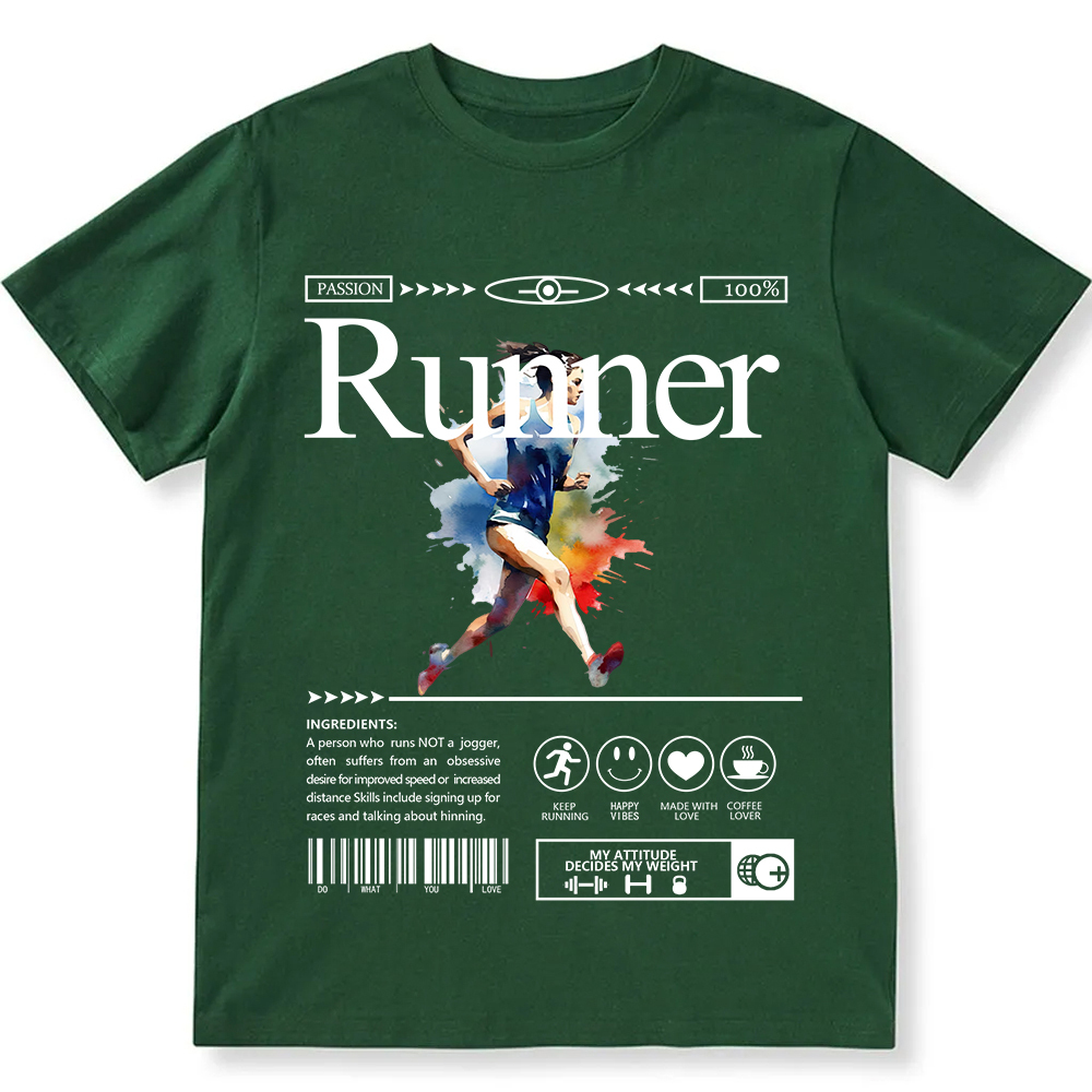 Runner Unisex Fit Cotton T-Shirt wearishow