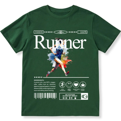 Runner Unisex Fit Cotton T-Shirt wearishow