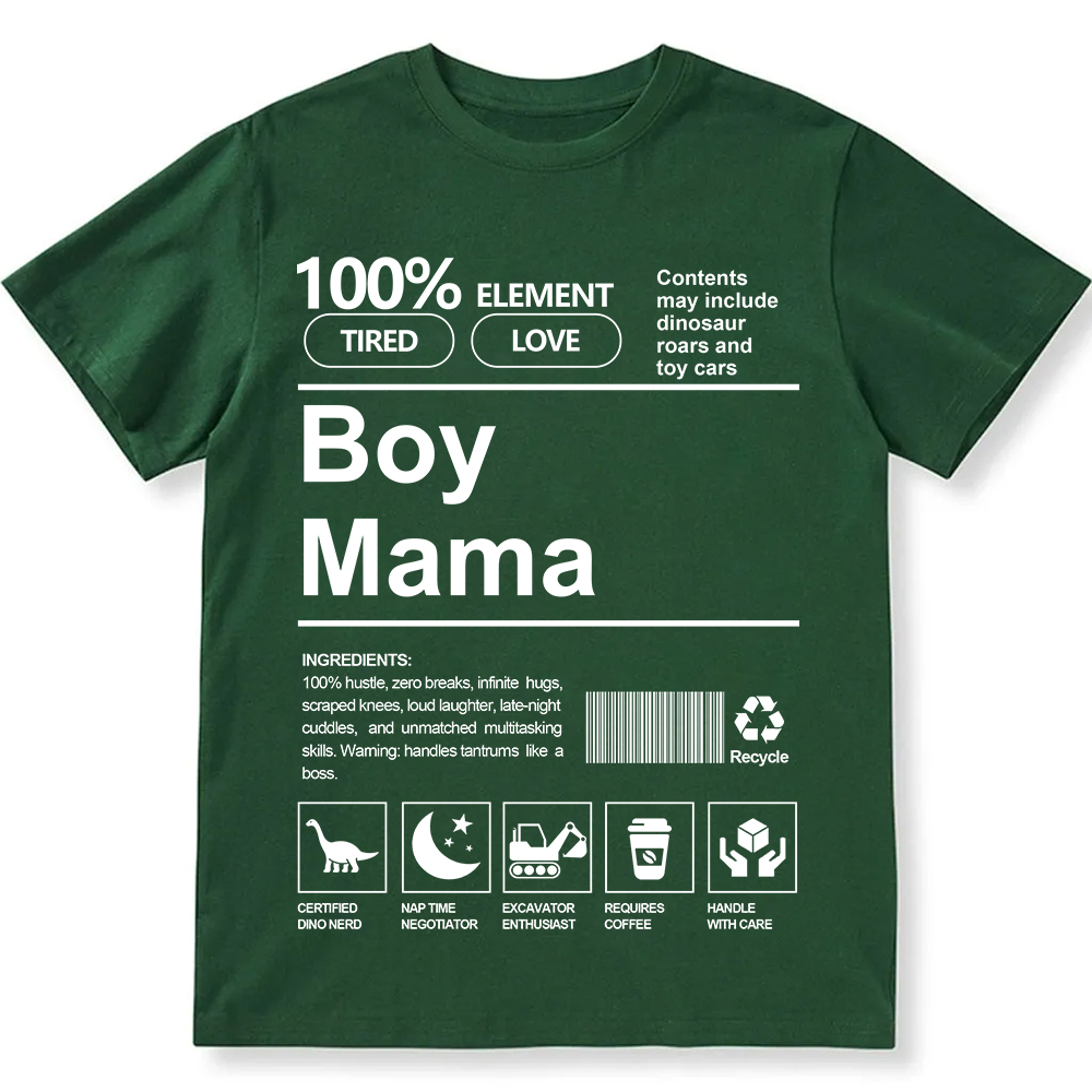 Boy Mama Unisex Fit Cotton T-Shirt wearishow