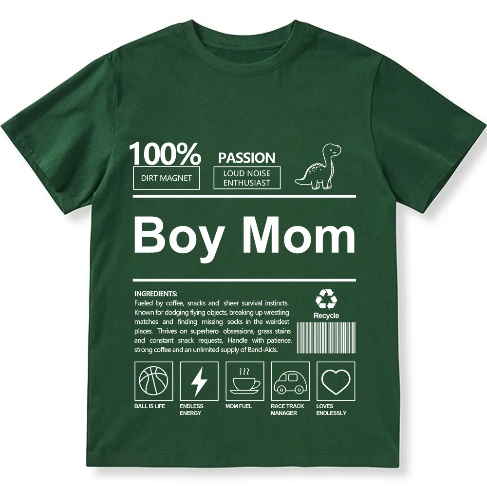 Boy Mom Unisex Fit Cotton T-Shirt wearishow