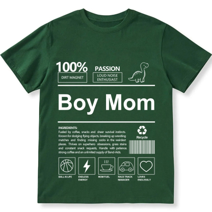 Boy Mom Unisex Fit Cotton T-Shirt wearishow
