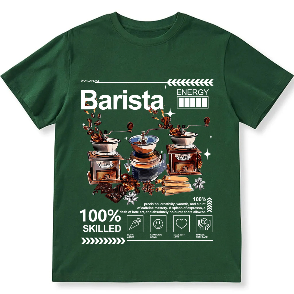 Barista  Unisex Fit Cotton T-Shirt wearishow