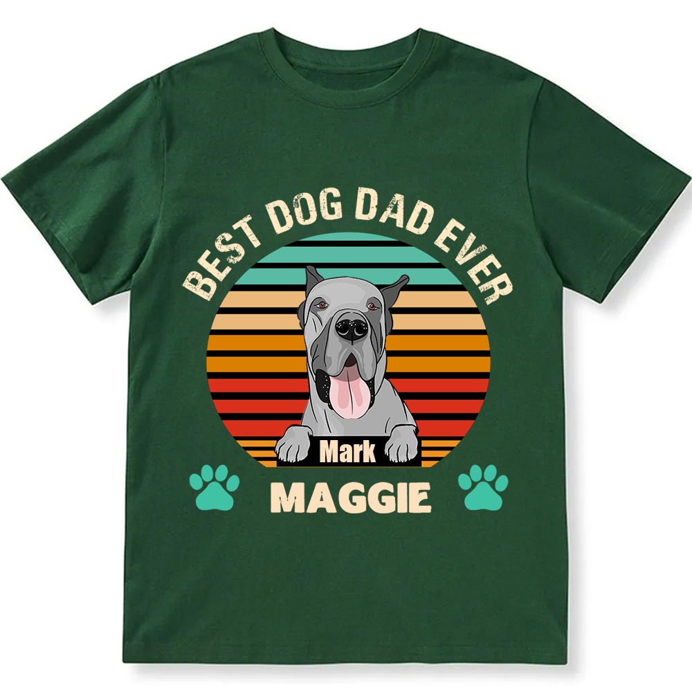 Best Dog Mom and Dad Ever- Personalized Custom Unisex T-shirt