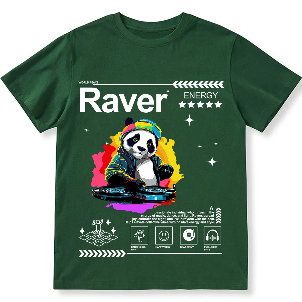 Raver Unisex Fit Cotton T-Shirt wearishow