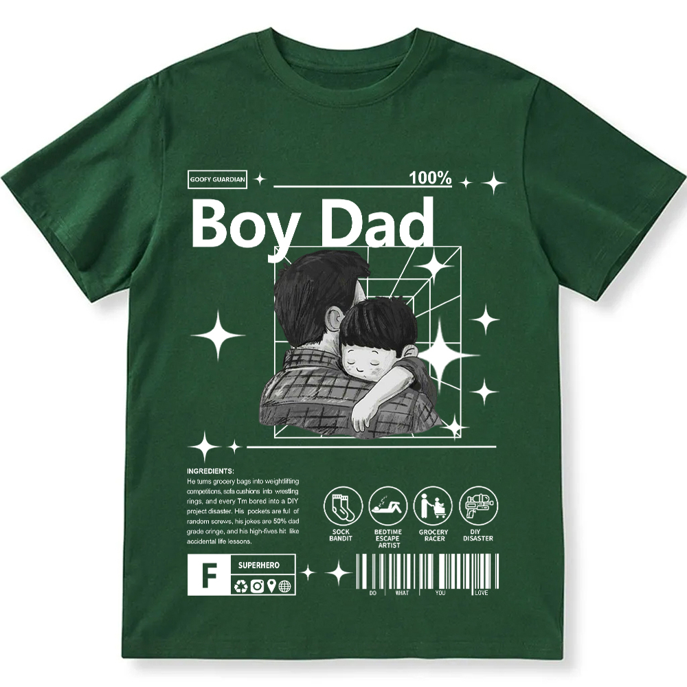 Boy Dad Unisex Fit Cotton T-Shirt wearishow