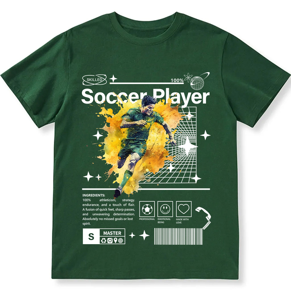 Soccer Player Unisex Fit Cotton T-Shirt wearishow