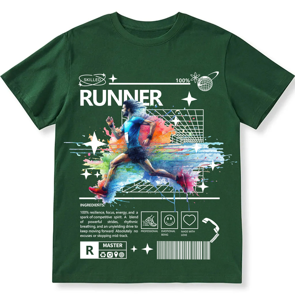 Runner Unisex Fit Cotton T-Shirt wearishow