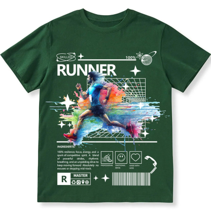 Runner Unisex Fit Cotton T-Shirt wearishow