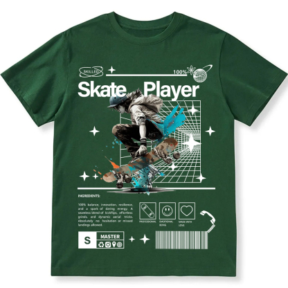 Skate Player Unisex Fit Cotton T-Shirt wearishow