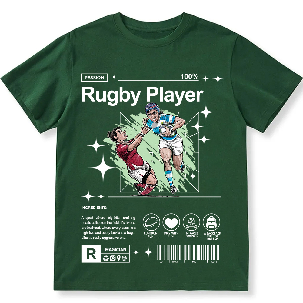 Rugby Player Unisex Fit Cotton T-Shirt wearishow