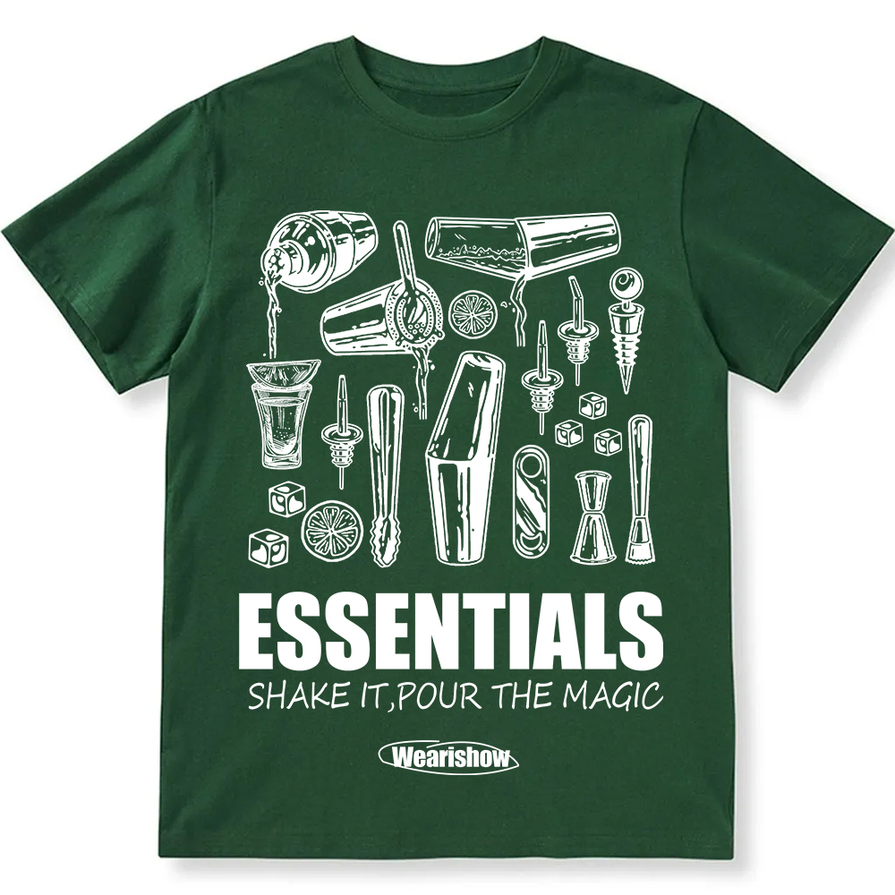 Bartender Essentials Unisex Fit Cotton T-Shirt wearishow