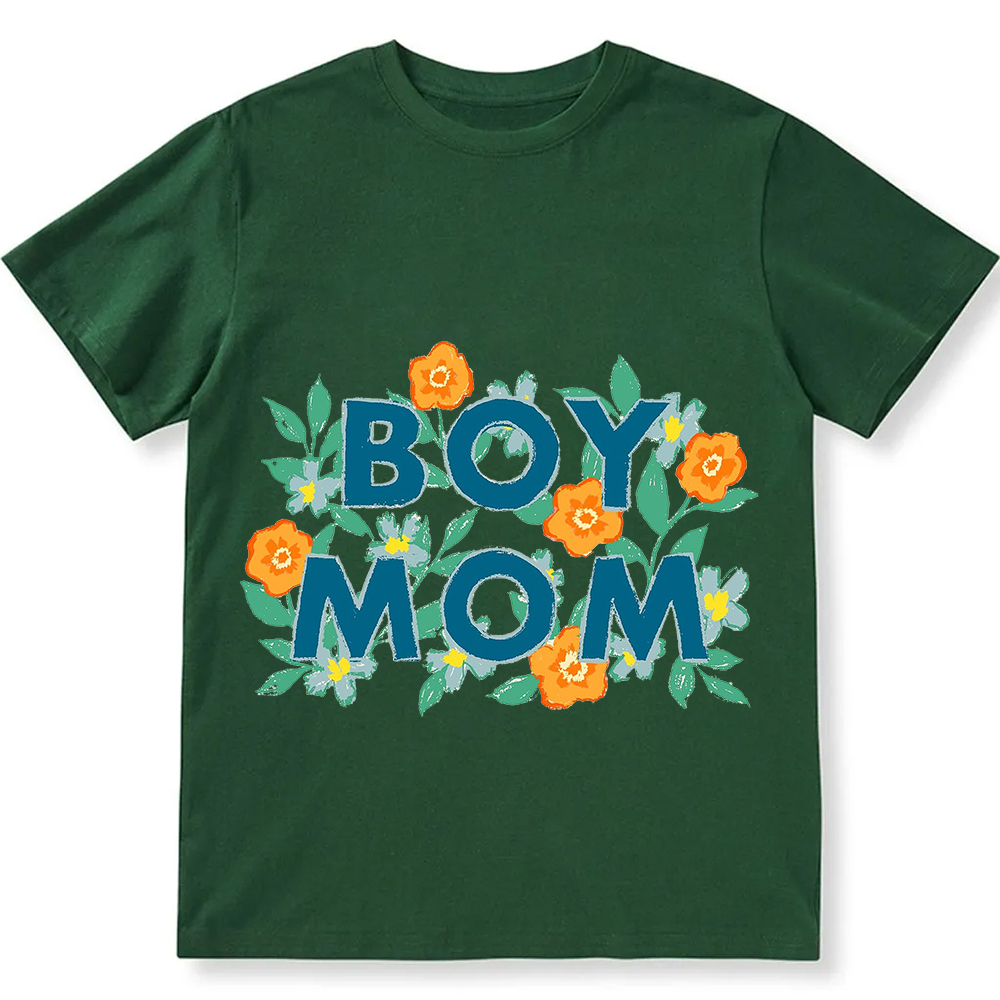 Boy Mom Unisex Fit Cotton T-Shirt wearishow