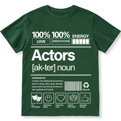 Actors Unisex Fit Cotton T-Shirt wearishow