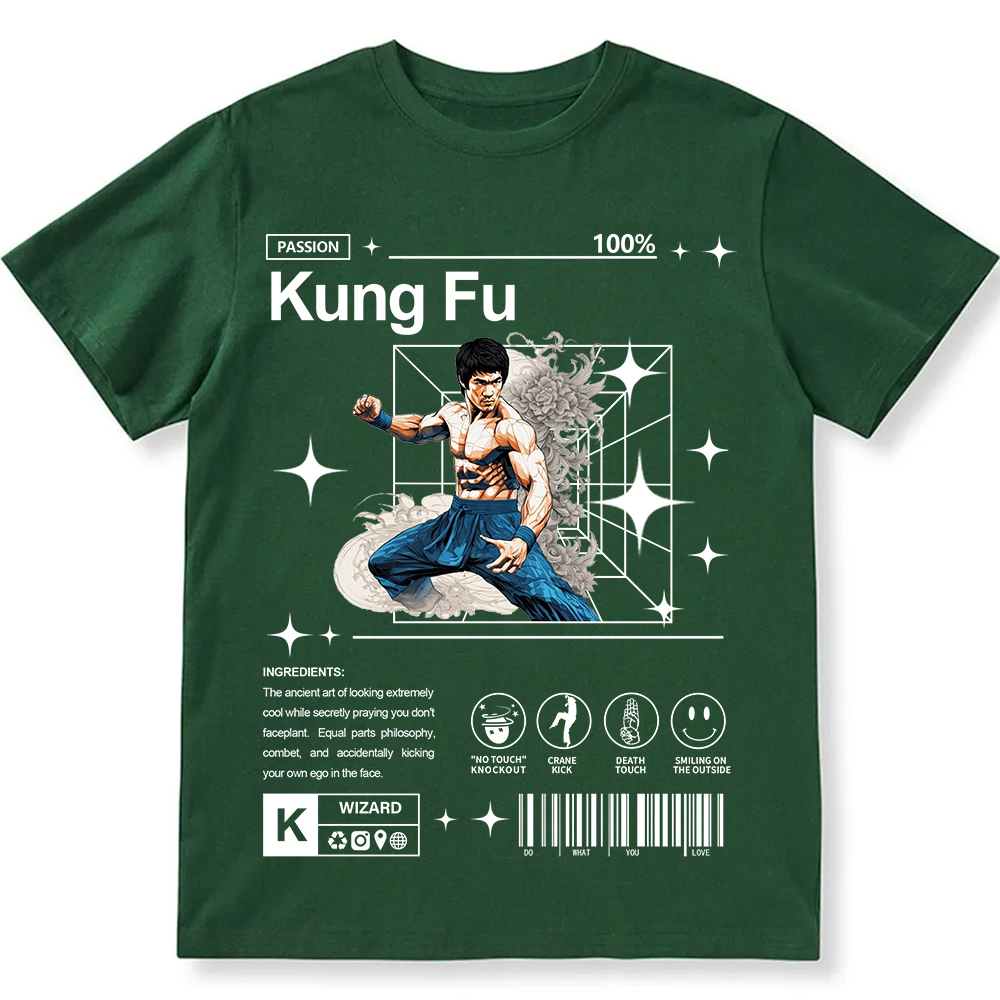 Kung Fu Unisex Fit Cotton T-Shirt wearishow