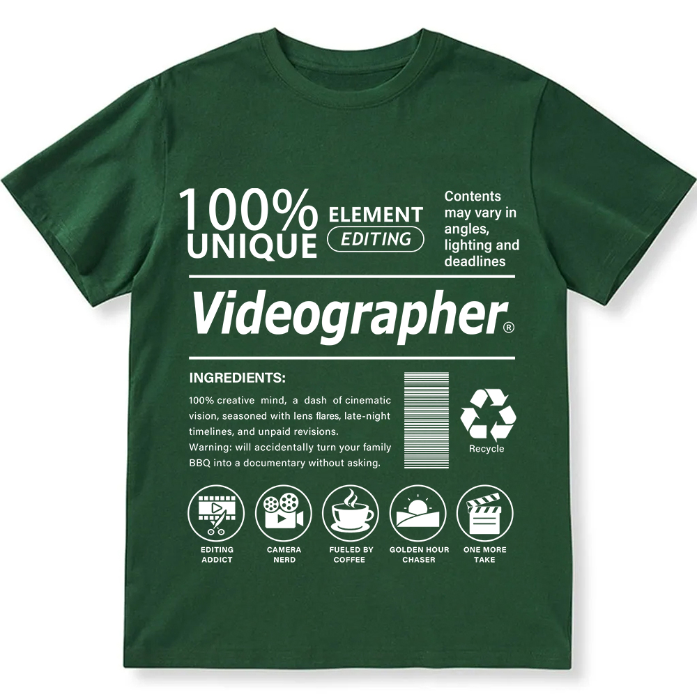 Videographer Unisex Fit Cotton T-Shirt wearishow